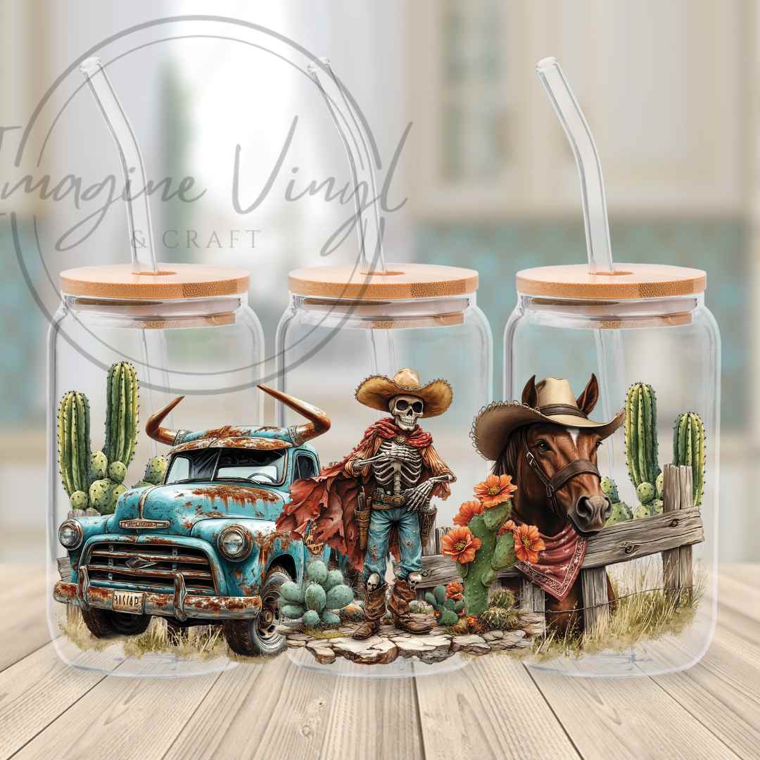 16oz UV DTF Wild West