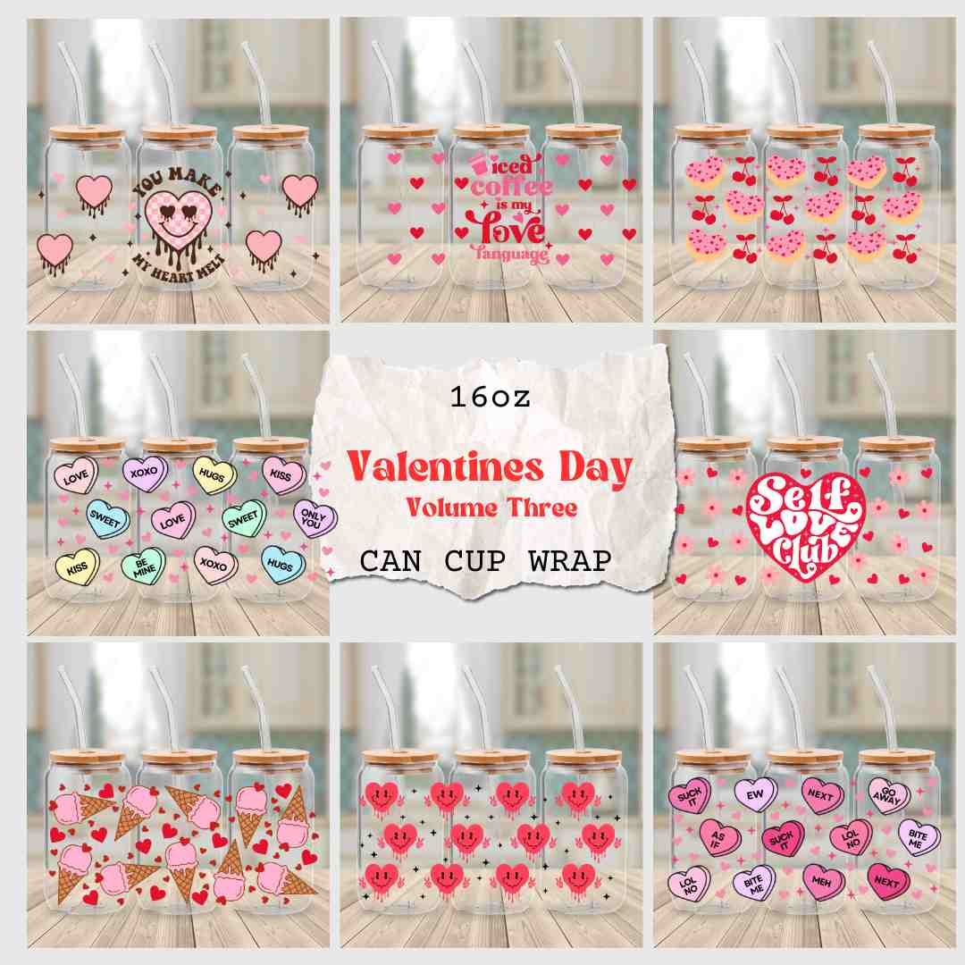16oz UV DTF Valentines Day Volume 3