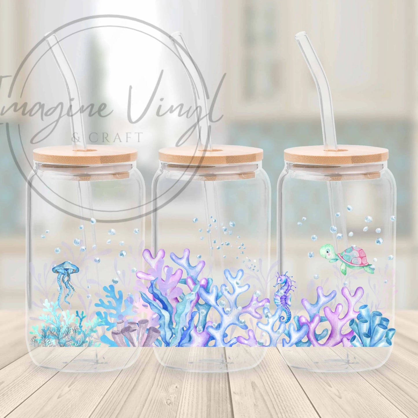 16oz UV DTF - Beach Meets Ocean