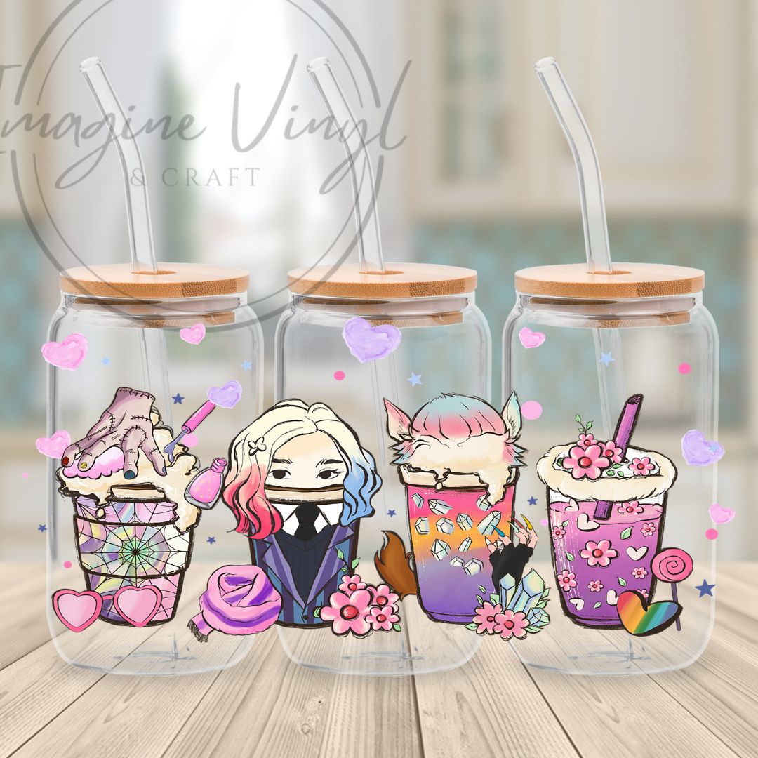 Secret -WEDNESDAY 16oz cup wrap