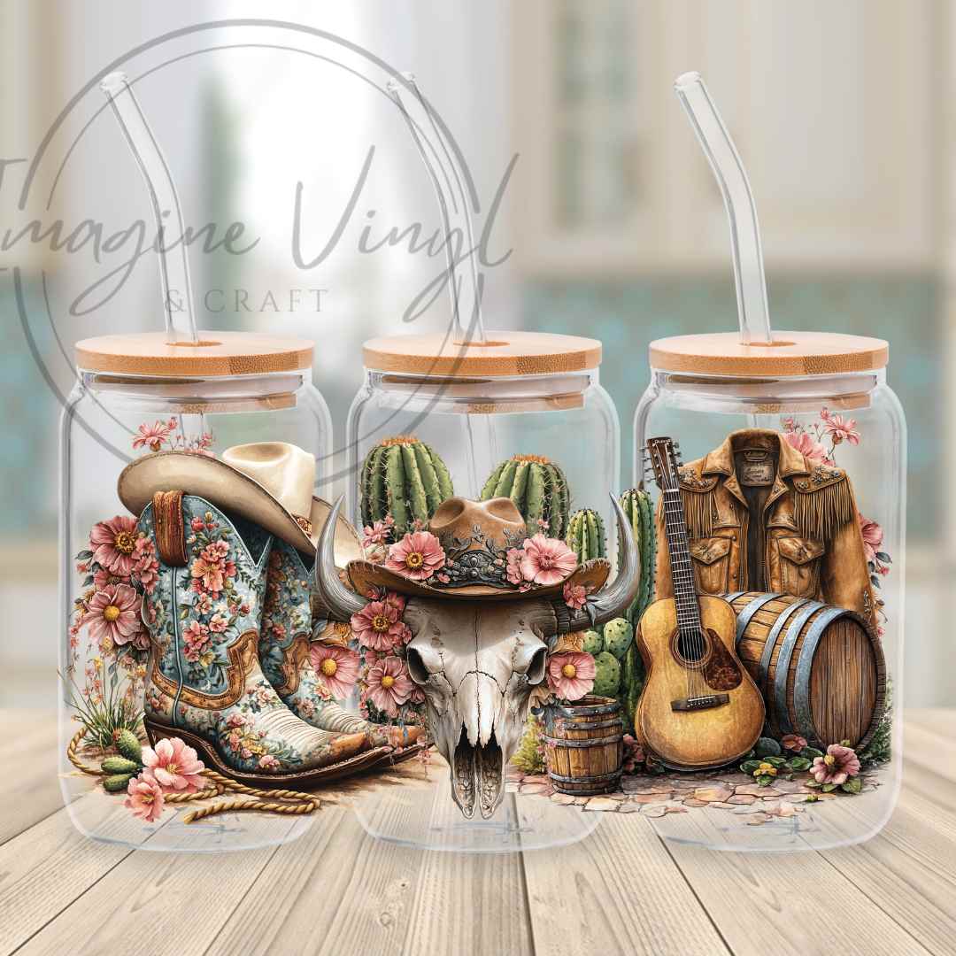 16oz UV DTF Wild West