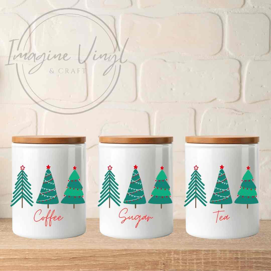 UV-DTF Christmas Canister Decal Sets