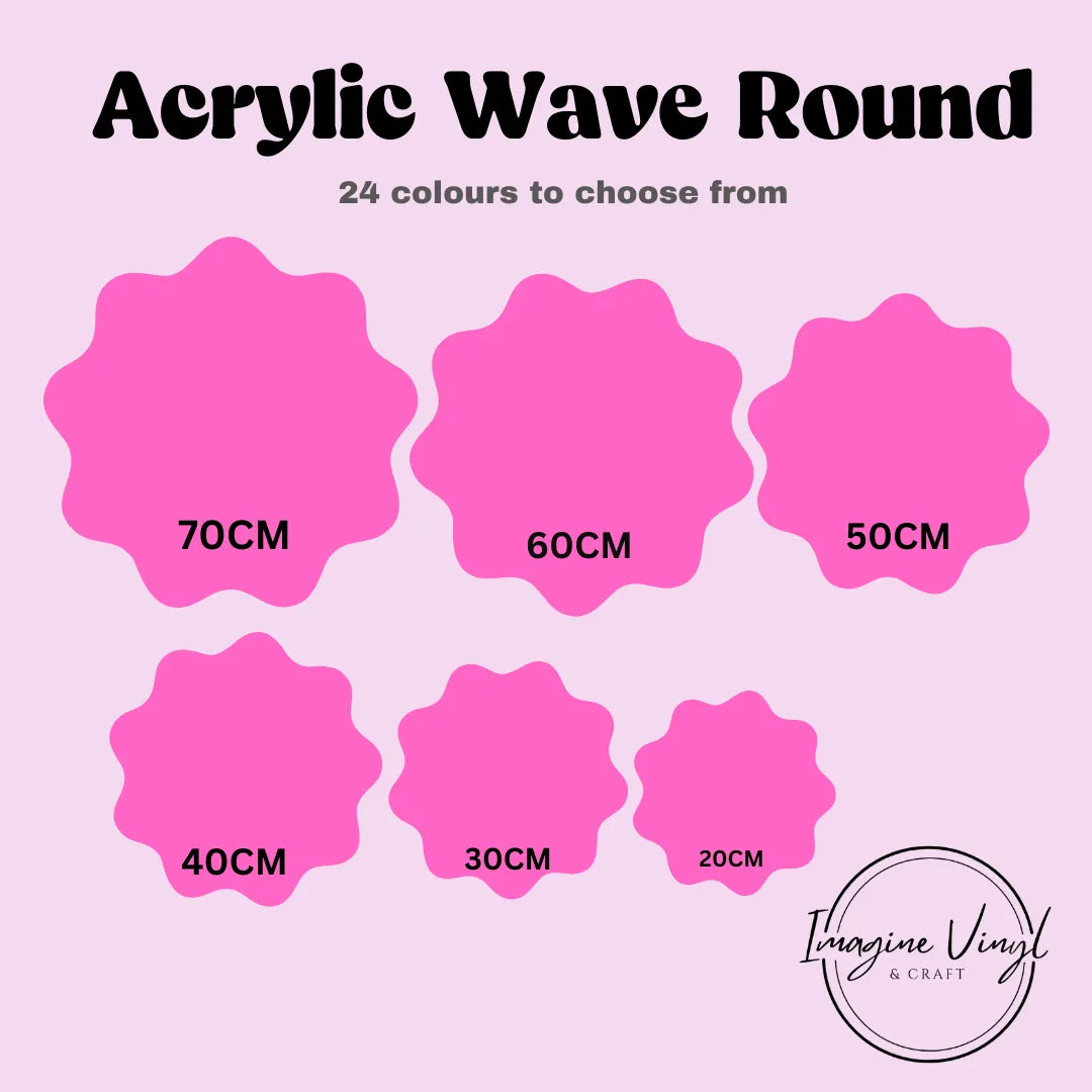Wavy Acrylic Round