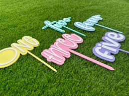 Numbered Cake Topper