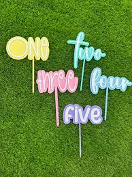 Numbered Cake Topper