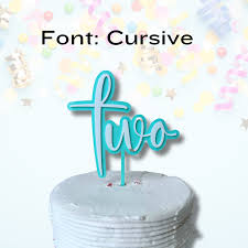 Numbered Cake Topper