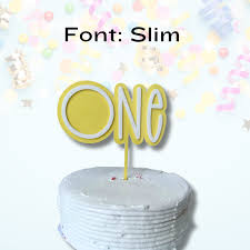 Numbered Cake Topper