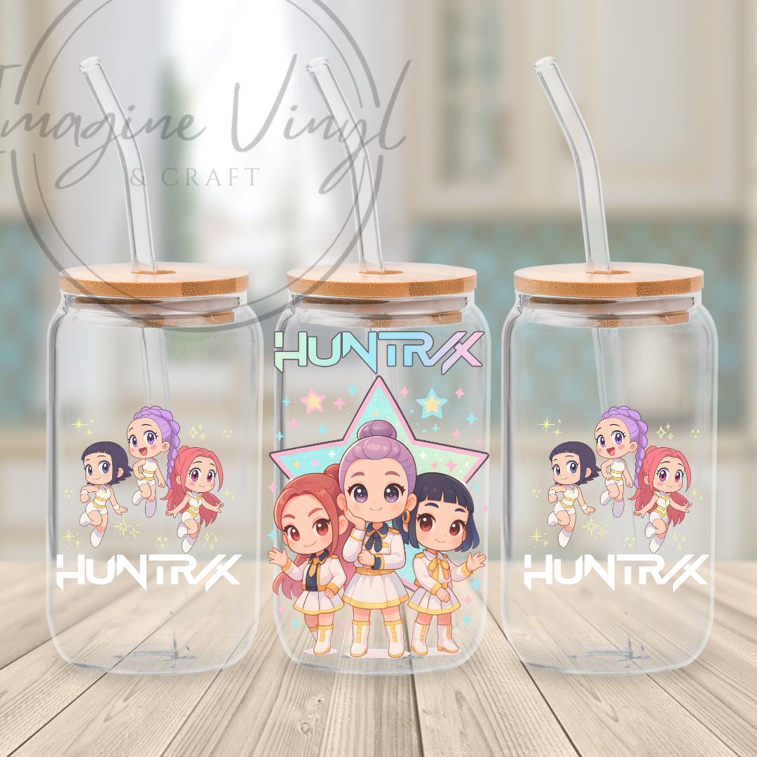 K-pop Demon Hunters 16oz UV DTF Wrap