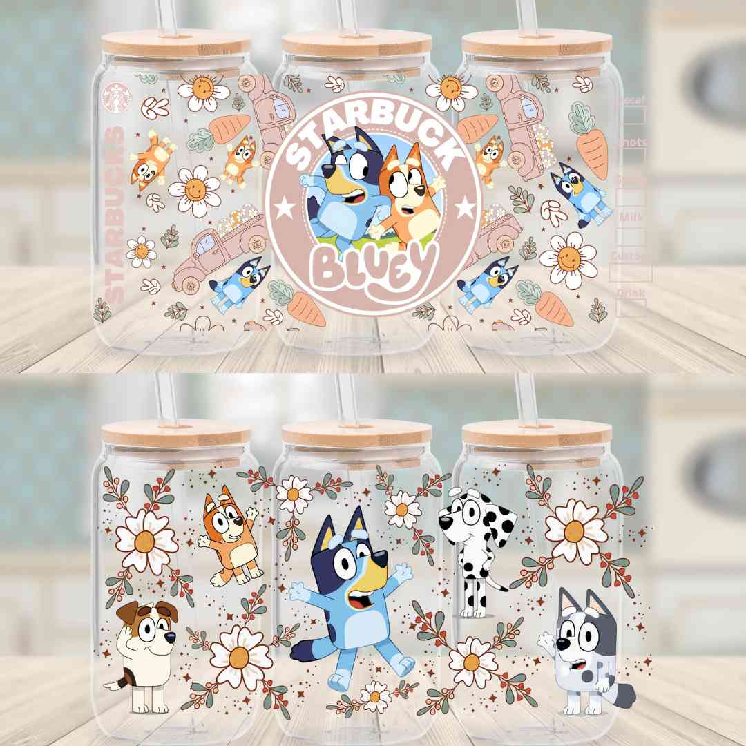 Secret -Bluey 16oz cup wrap