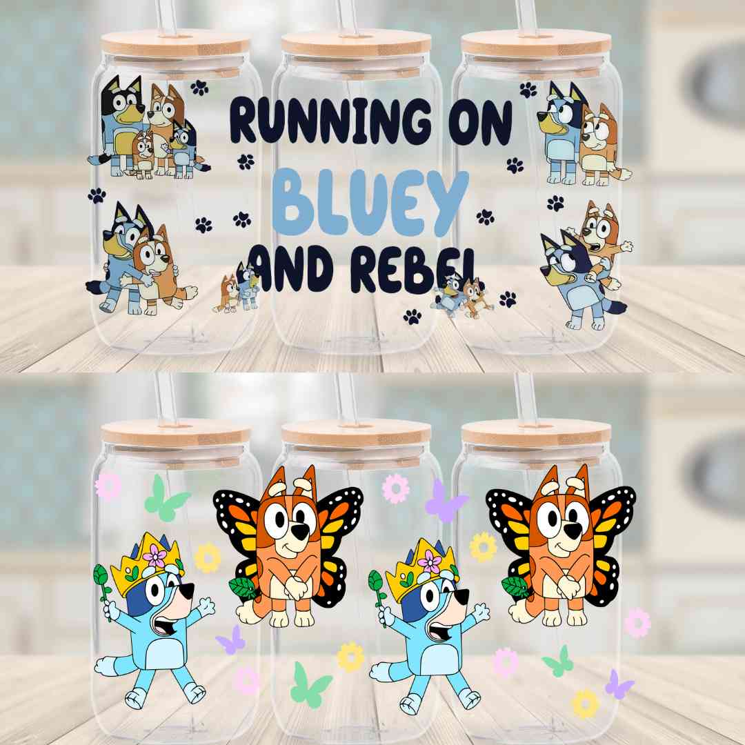 Secret -Bluey 16oz cup wrap