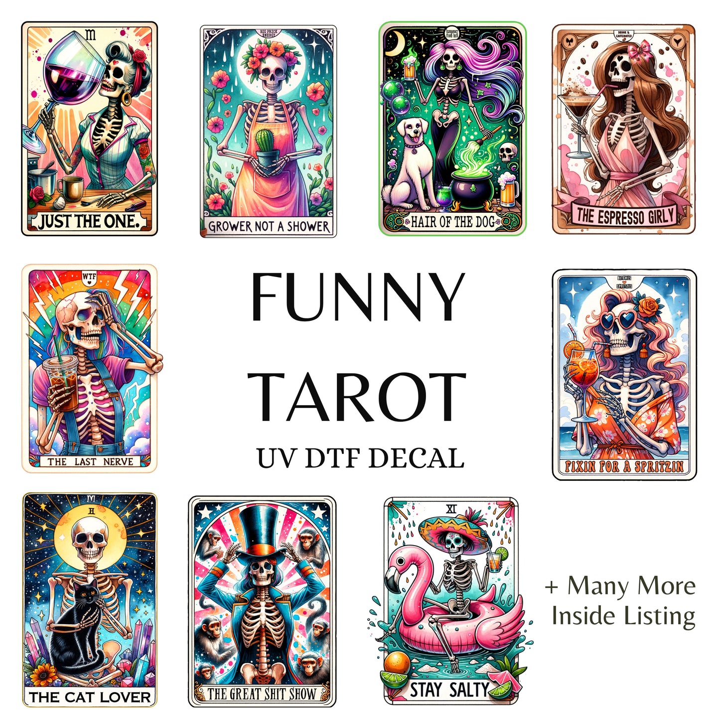UV DTF - Tarot Card Decal