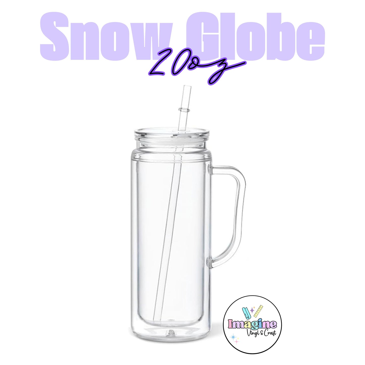 Handle Snow Globe - 20oz