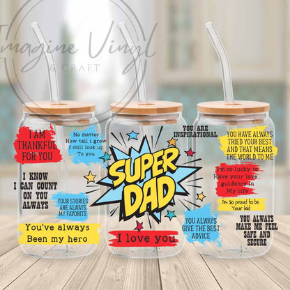 16oz UV DTF Wrap - Father's Day
