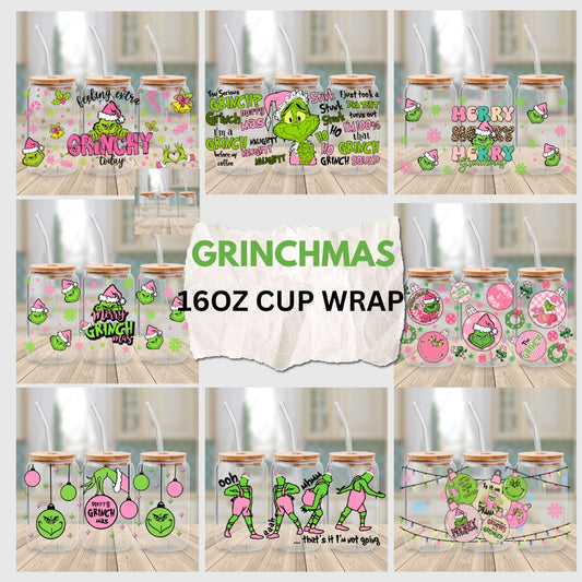 16oz Grinchmas Cup Wrap