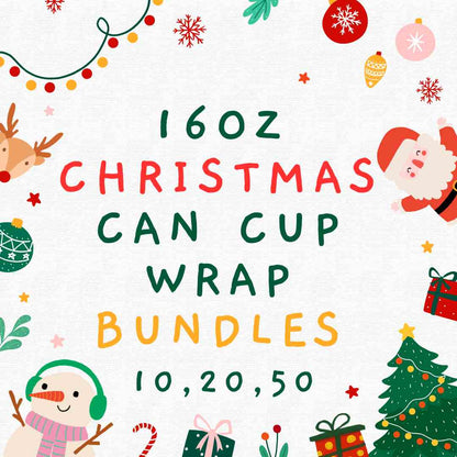 16oz Cup Christmas Mixed Bundles