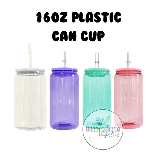 16oz Plastic Can Cup