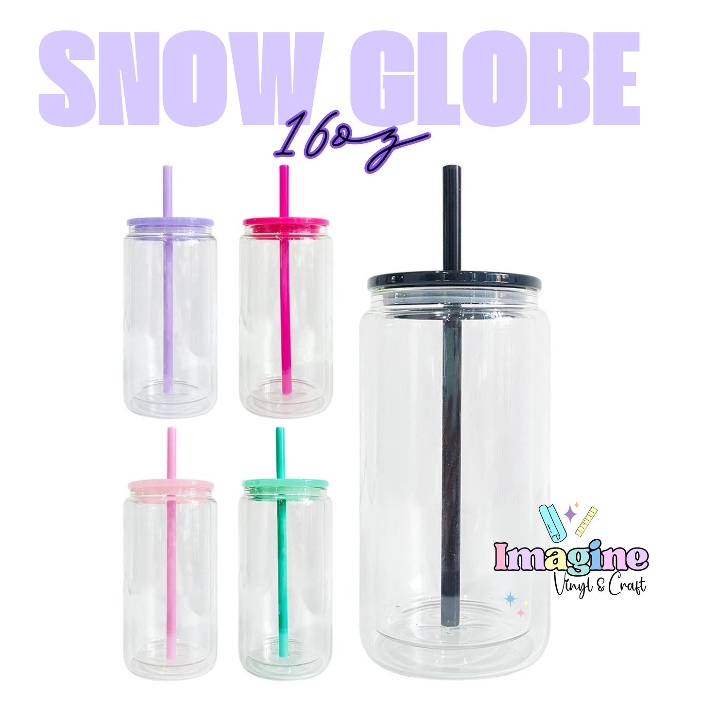 Snow Globe Plastic Cup