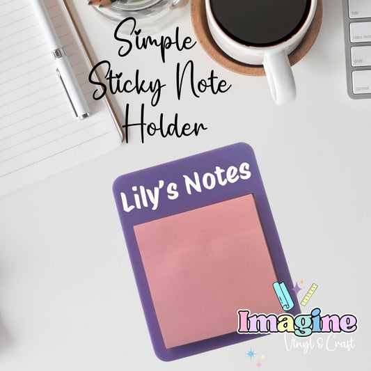 Simple Sticky Note Holder