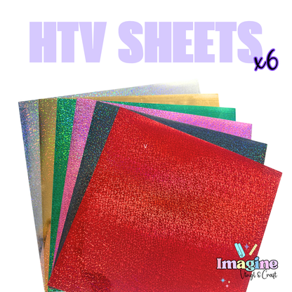 6pcs Holographic HTV Pack - Teckwrap