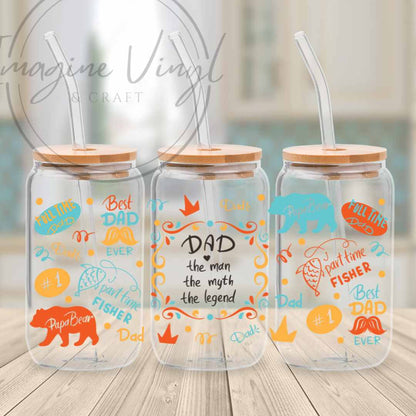 16oz UV DTF Wrap - Father's Day