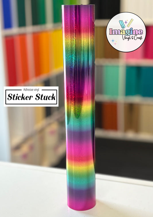 Sticker Stuck Rainbow