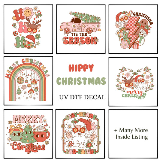 UV DTF -Hippy Christmas