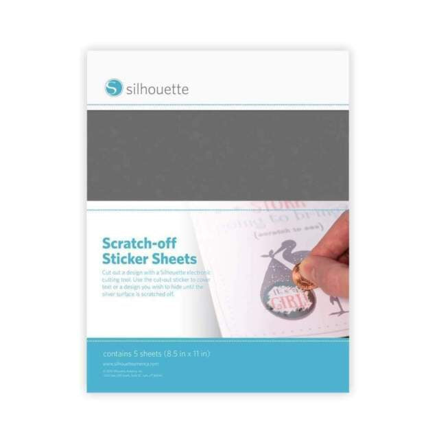 Silhouette Scratch-off Sticker Sheets