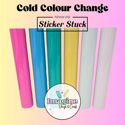 Sticker Stuck Cold Colour Change