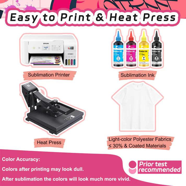 Teckwrap Sublimation Paper Sheets - 100 Sheets