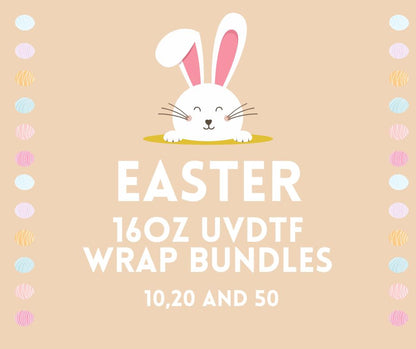 UV-DTF 16oz Easter Cup Wrap Bundles