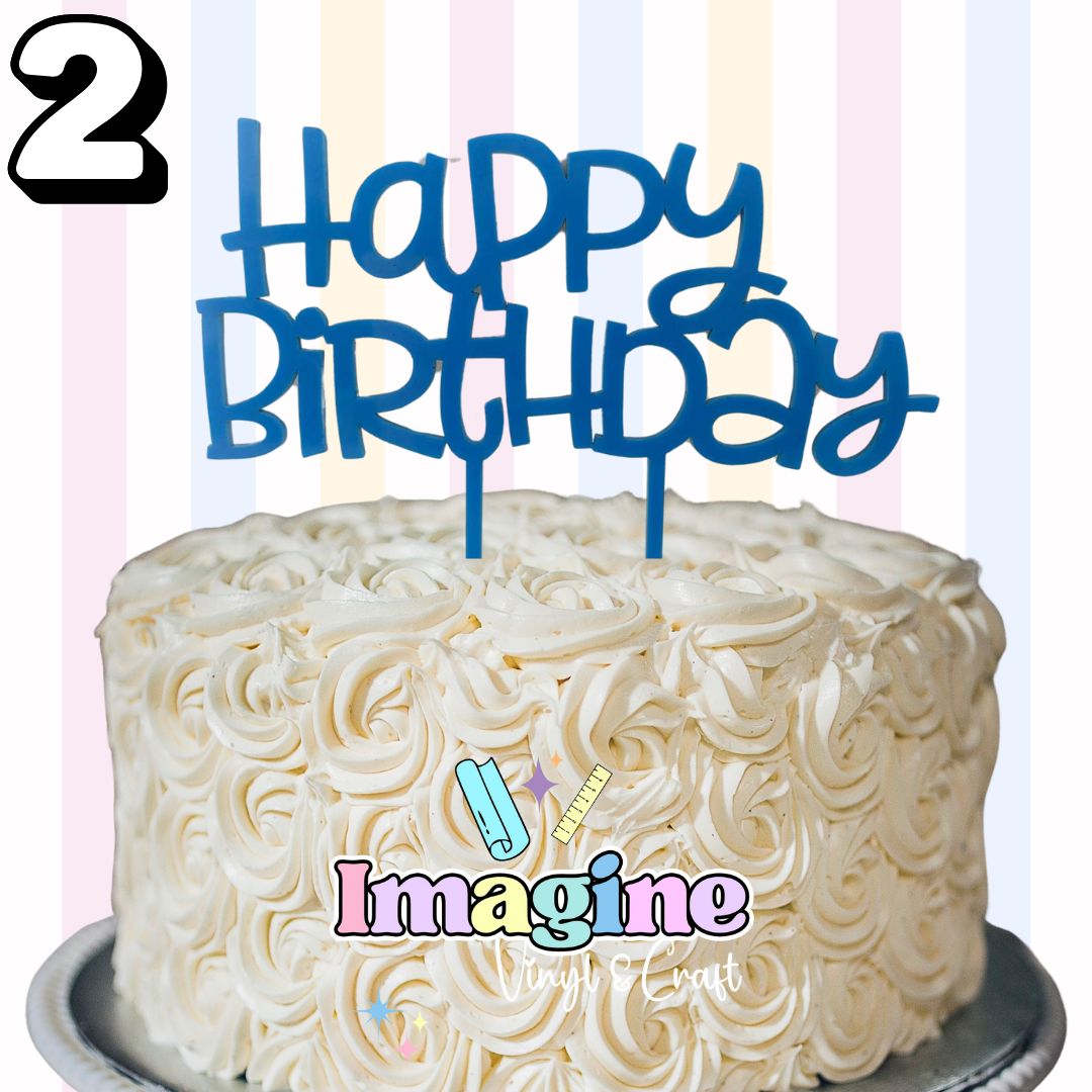 Happy Birthday Cake Toppers