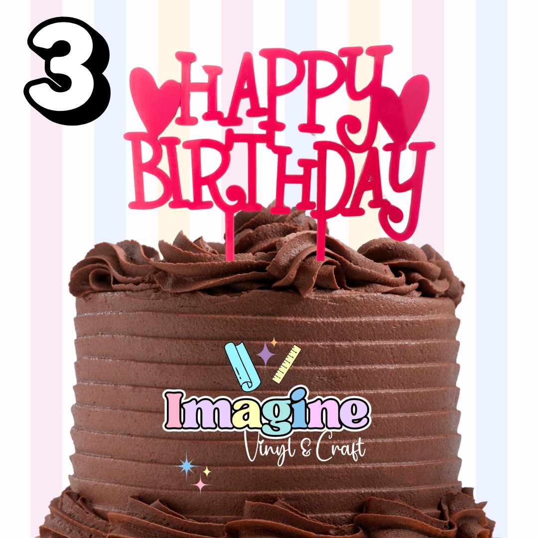 Happy Birthday Cake Toppers