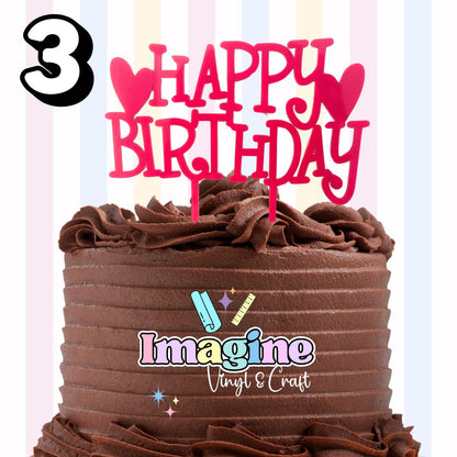 Happy Birthday Cake Toppers