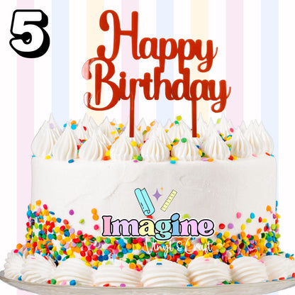 Happy Birthday Cake Toppers