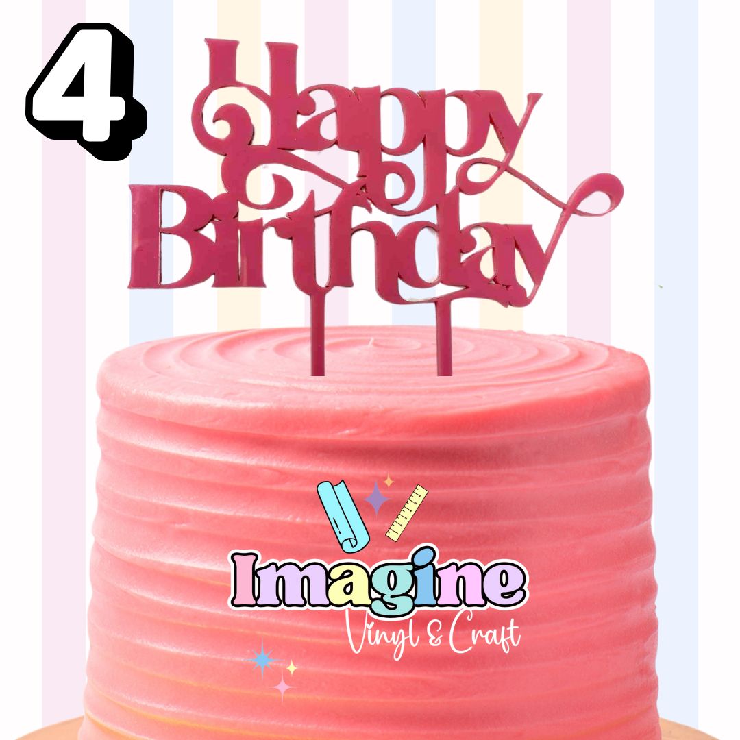 Happy Birthday Cake Toppers