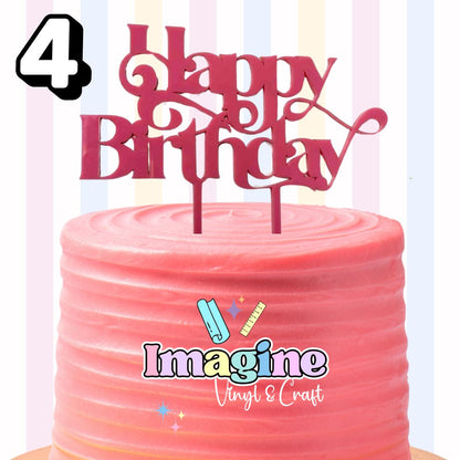 Happy Birthday Cake Toppers