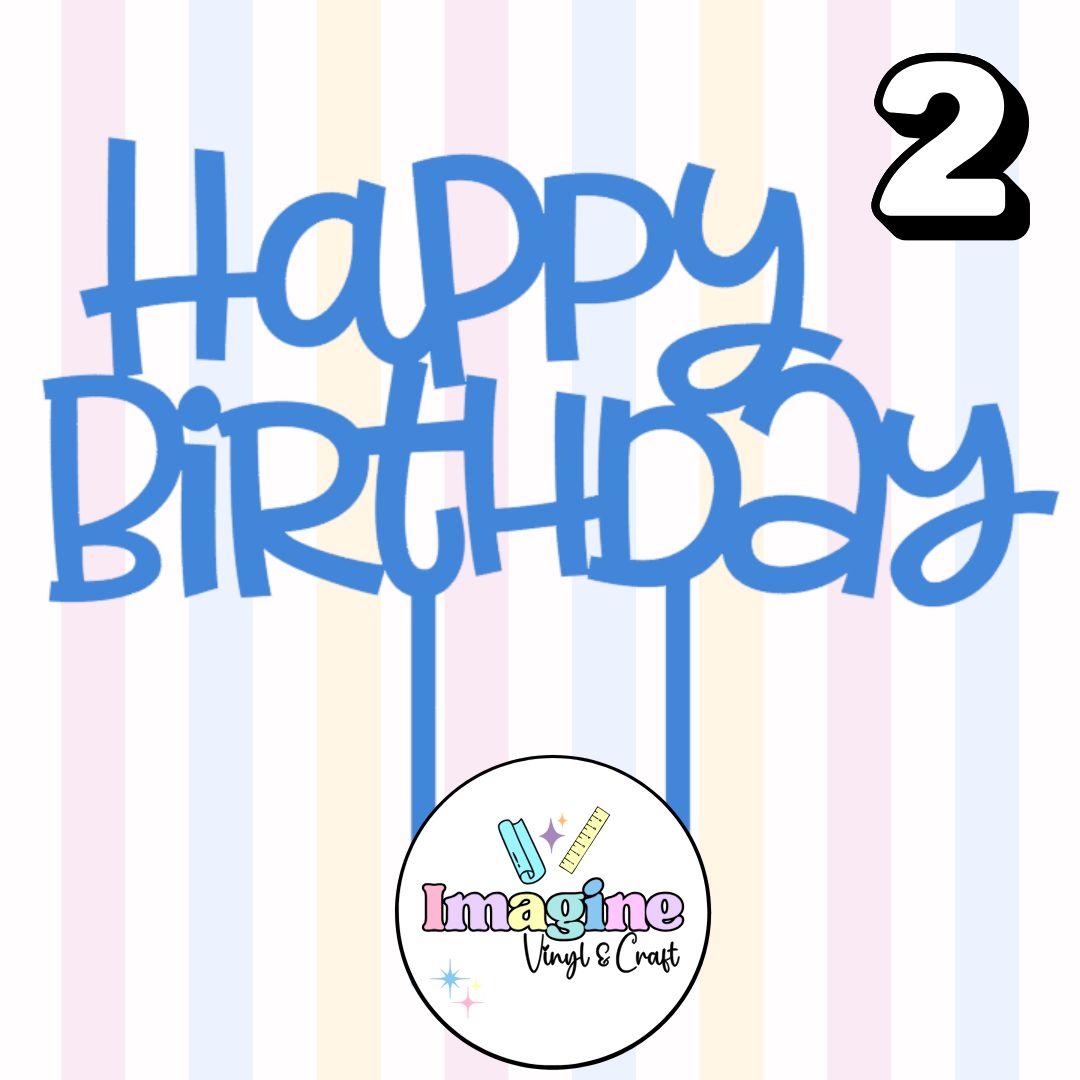 Happy Birthday Cake Toppers