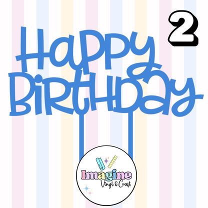 Happy Birthday Cake Toppers