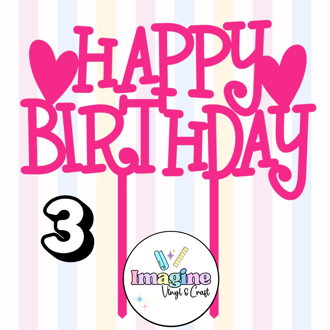 Happy Birthday Cake Toppers