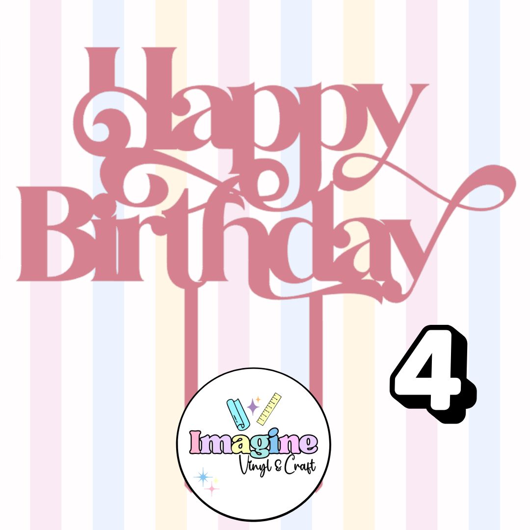 Happy Birthday Cake Toppers