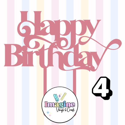 Happy Birthday Cake Toppers