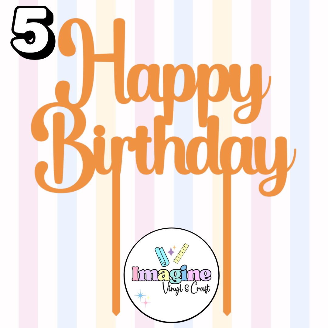 Happy Birthday Cake Toppers