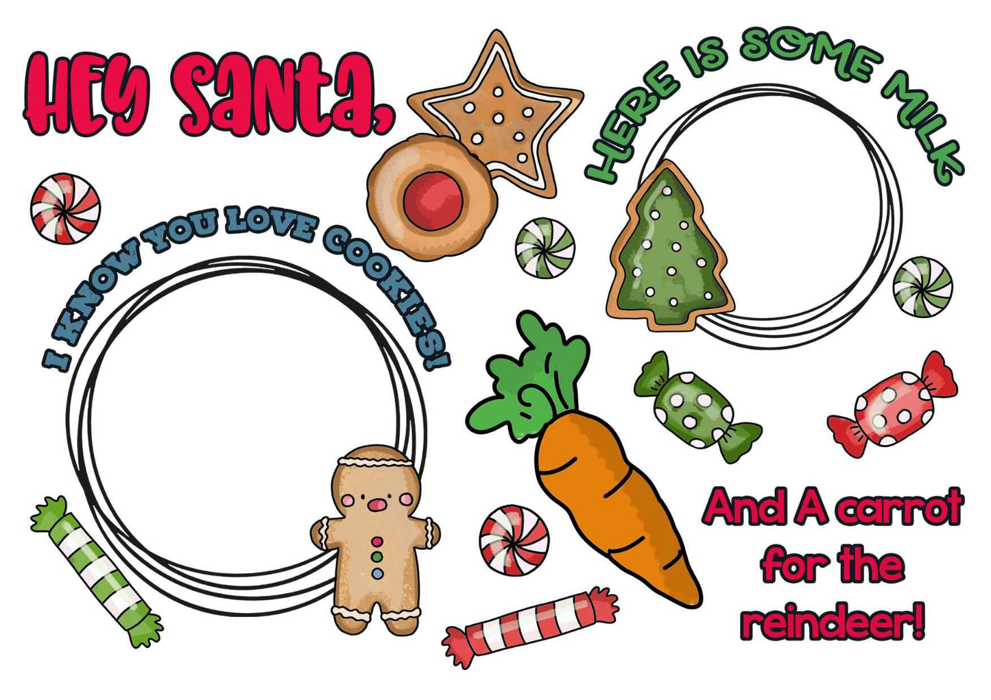 UVDTF Santa Snack Board Decals