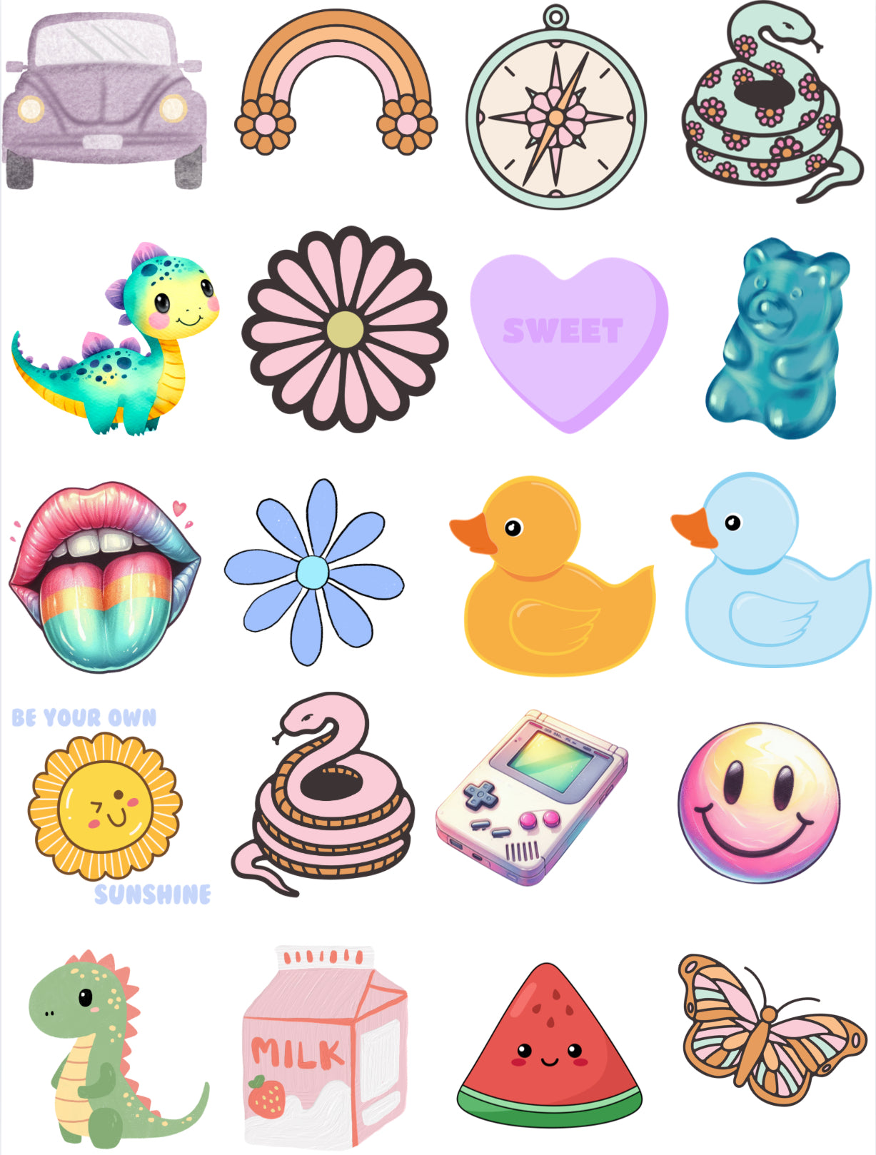 UV-DTF Keyring Decals