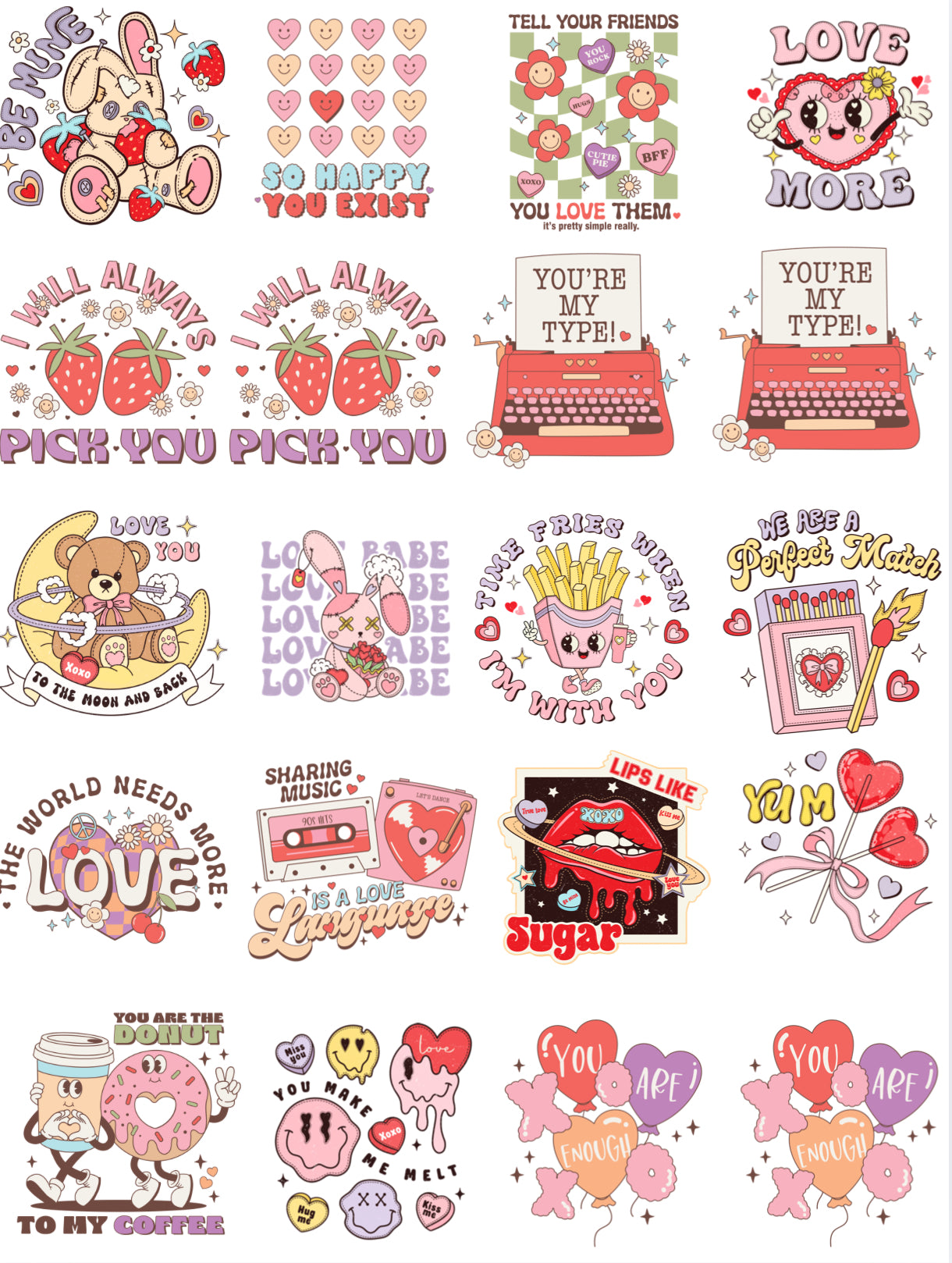 UV-DTF Keyring Decals