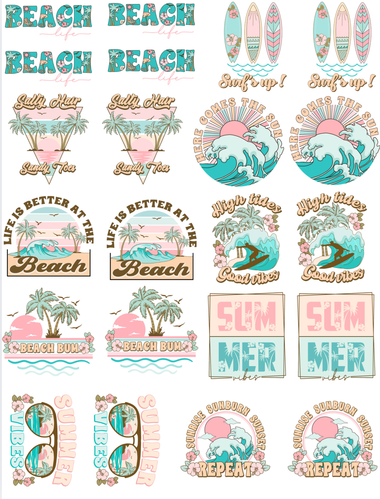 UV-DTF Keyring Decals