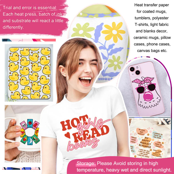 Teckwrap Sublimation Paper Sheets - 100 Sheets