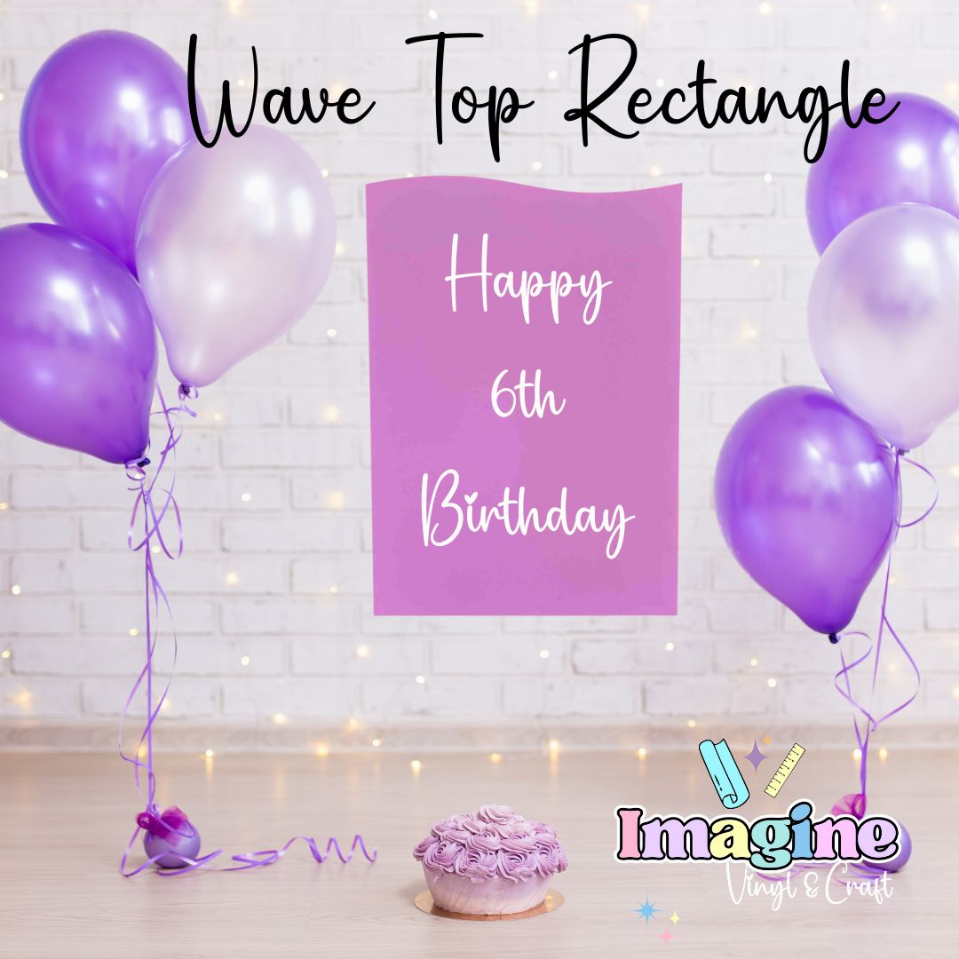 Wave Top Acrylic Rectangle
