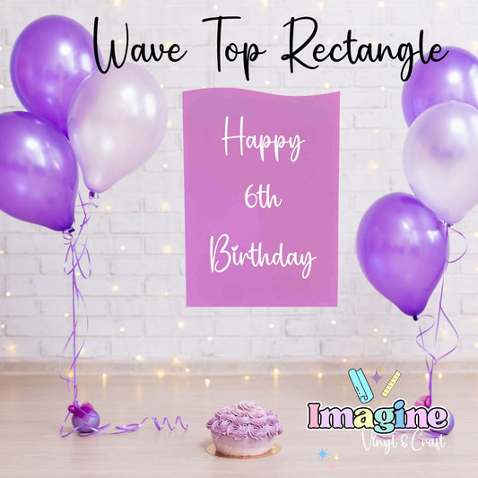 Wave Top Acrylic Rectangle