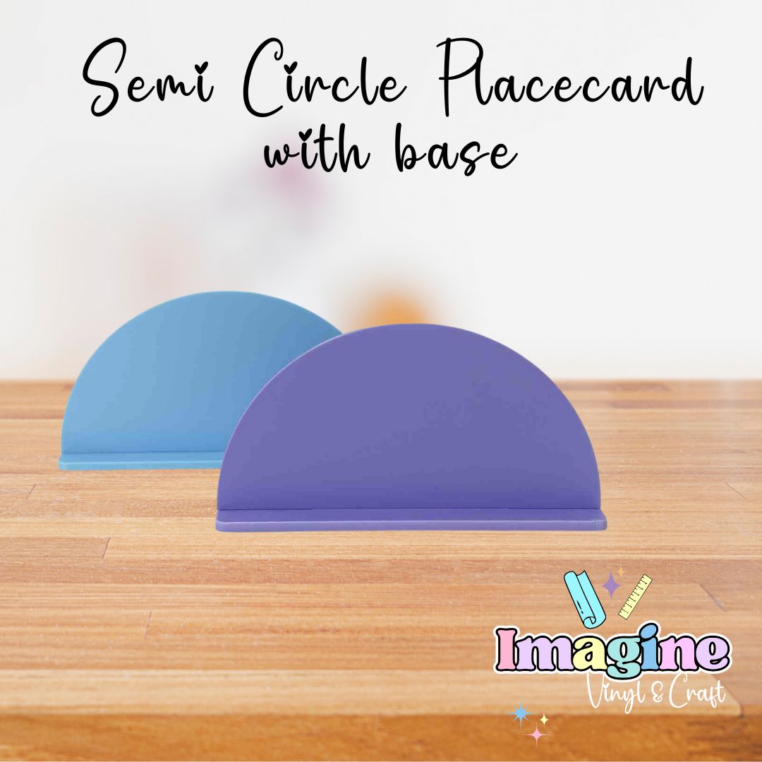 Semi Circle Place card with Stand